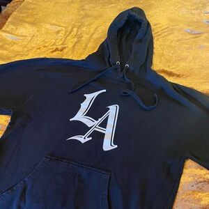 Los Angeles Clippers Graphic XL Black Pullover Hoodie Hooded Sweatshirt